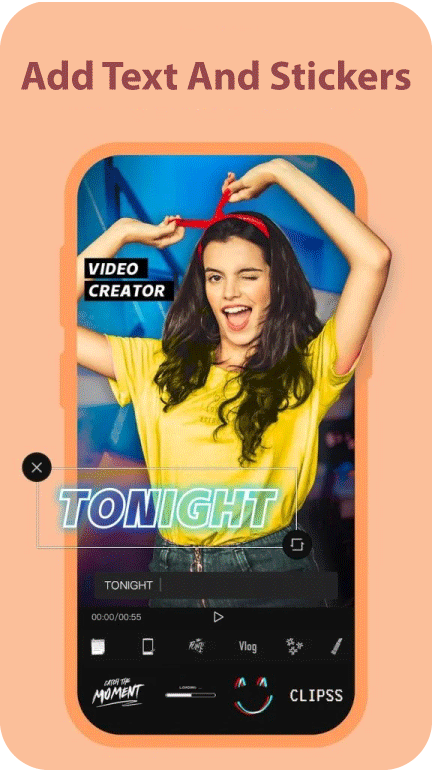 Add Stickers in capcut